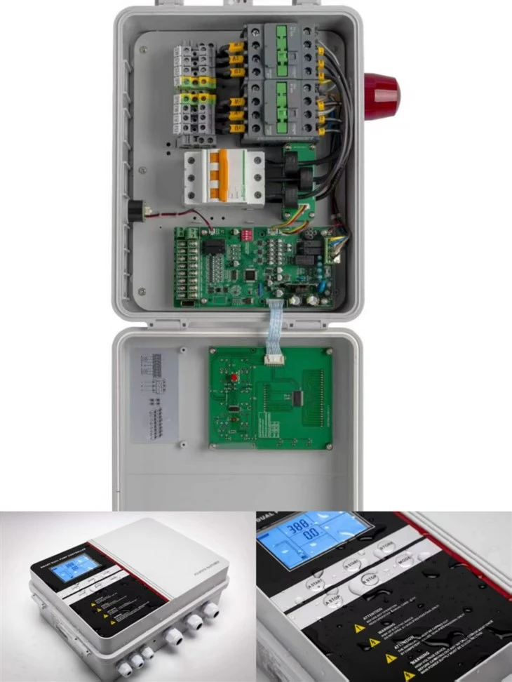 Tri Cam 0.75-4kw Panel Rheoli Pwmp Deuol